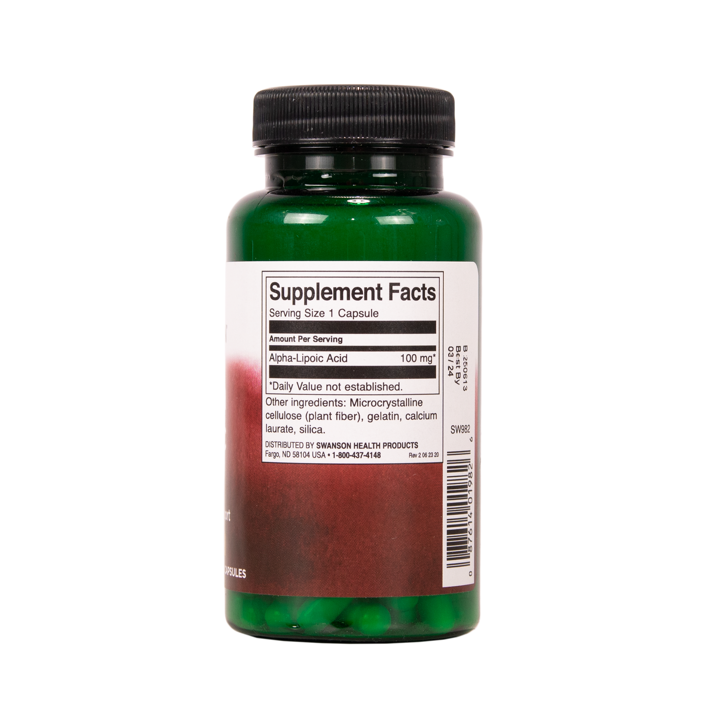 SWANSON Alfalipoiinihappo 100mg 120 kapselia w2w terveys ja hyvinvointi verkkokauppa