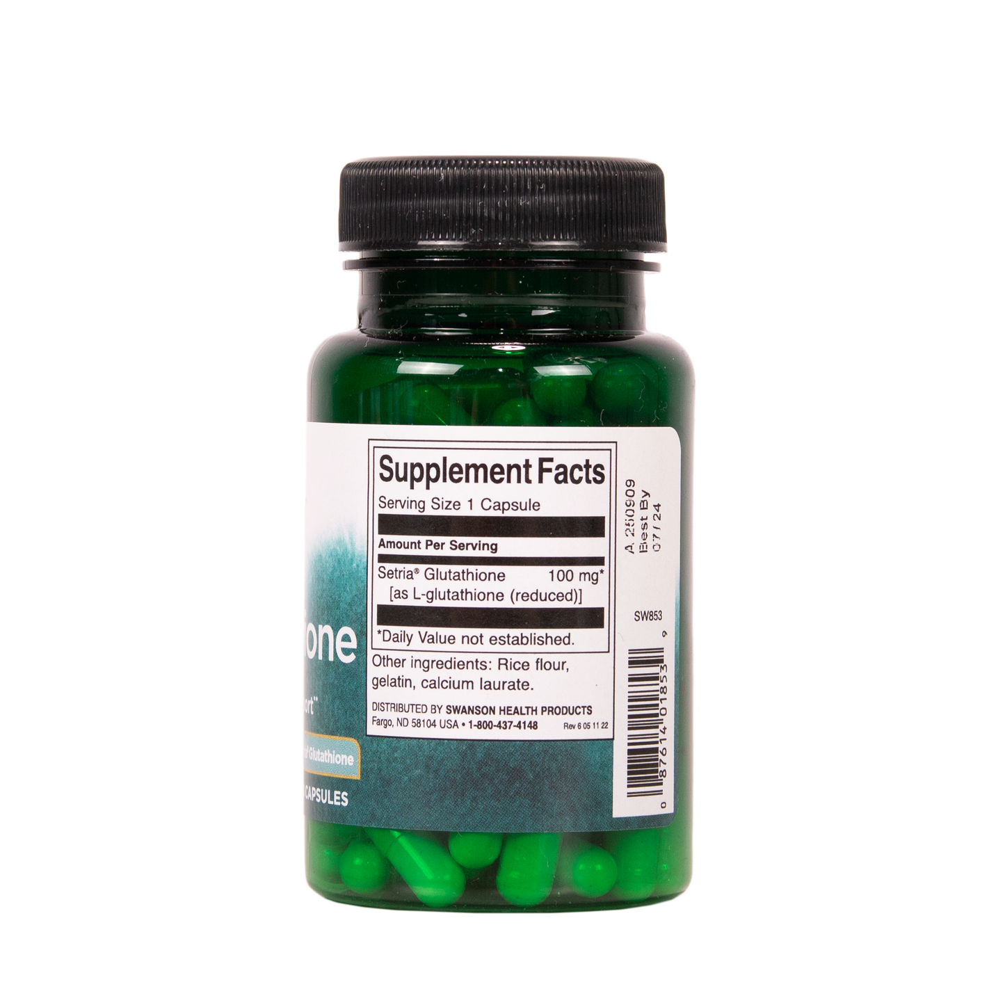SWANSON L-glutationi 100 mg 100 kapselia w2w terveys ja hyvinvointi verkkokauppa