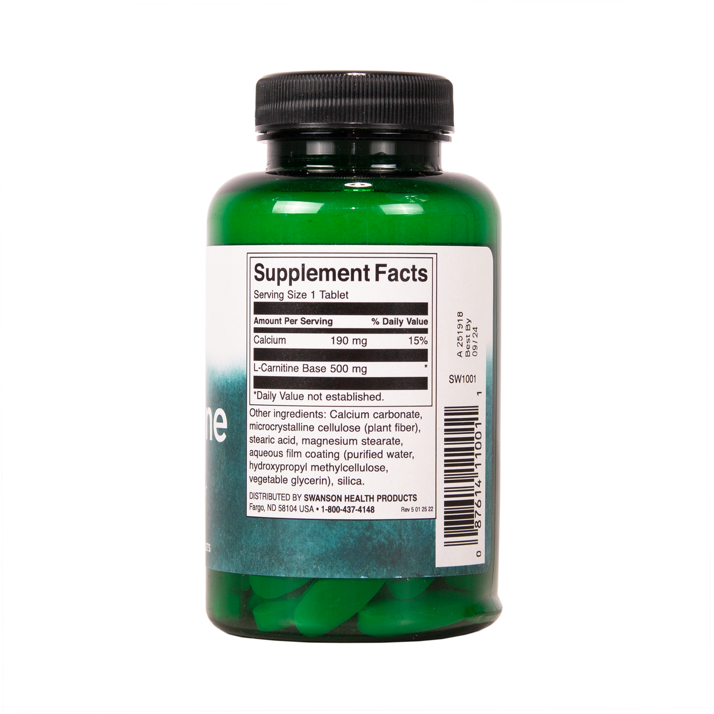SWANSON L-karnitiini 500 mg 100 kapselia w2w terveys ja hyvinvointi verkkokauppa