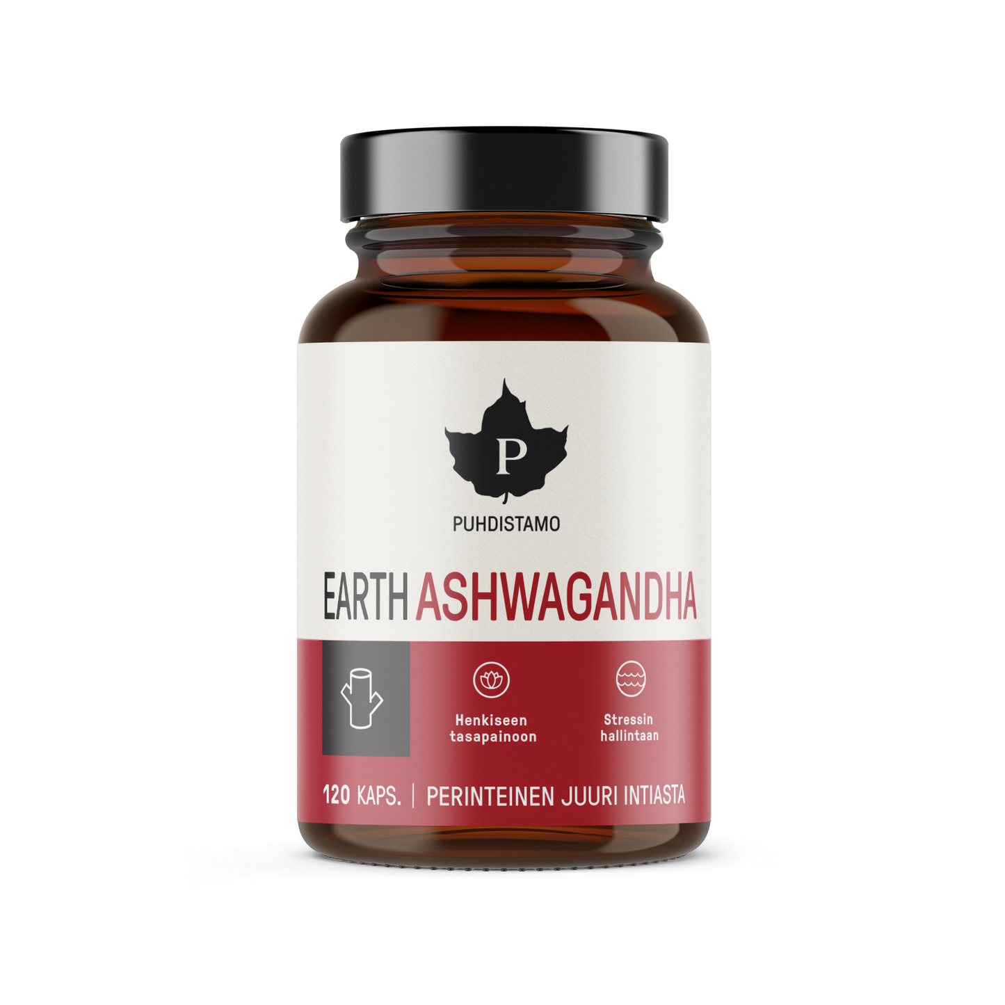 Puhdistamo EARTH Ashwagandha 120 kapselia w2w terveys ja hyvinvointi verkkokauppa