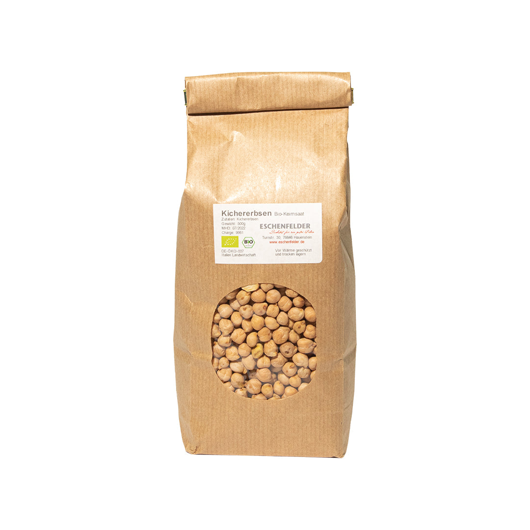 w2w terveys ja hyvinvointi Eschenfelder Kikherne siemenet luomu 500 g pusseissa siementen idätys