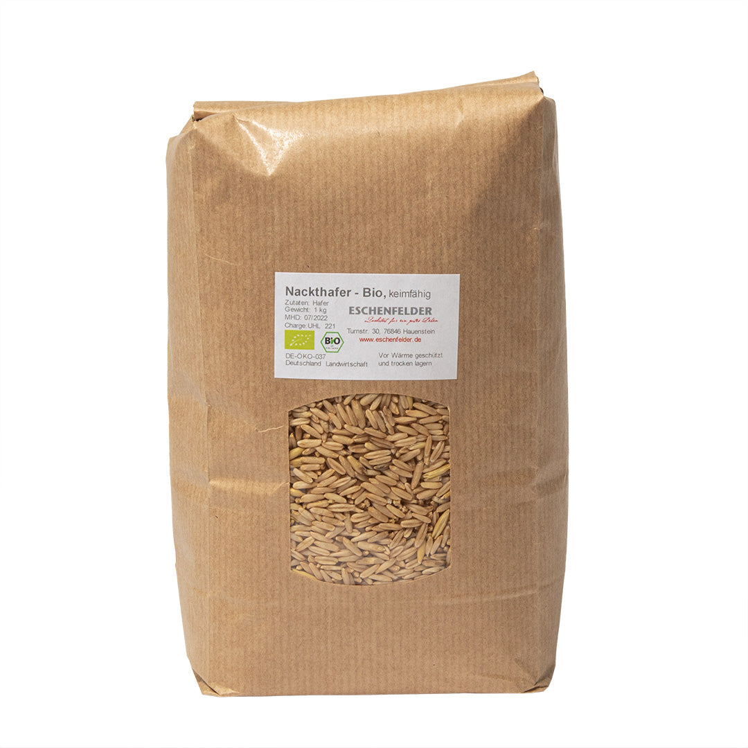 w2w terveys ja hyvinvointi Eschenfelder Kuoreton kaura siemenet luomu 1 kg pusseissa siementen idätys