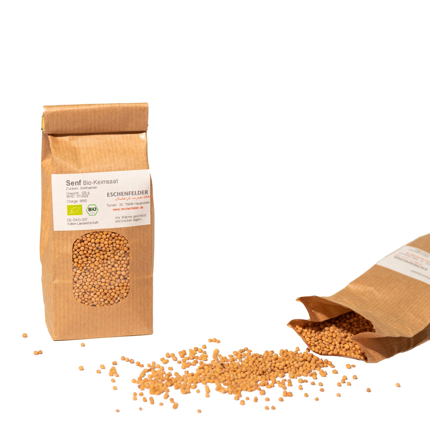 w2w terveys ja hyvinvointi Eschenfelder Sinappi siemenet luomu 125 g idut idätys
