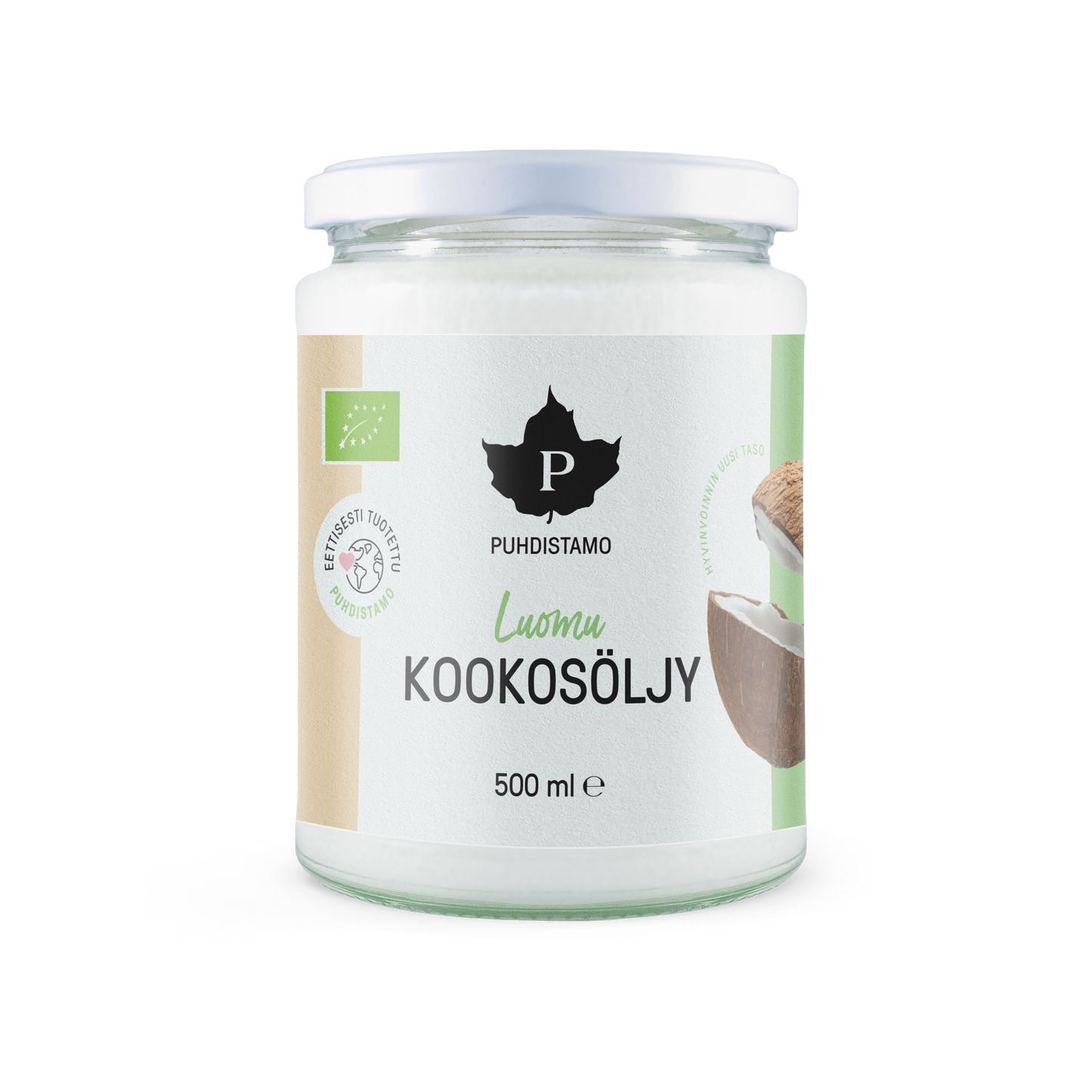 Puhdistamo Luomu Kookosöljy 500 ml