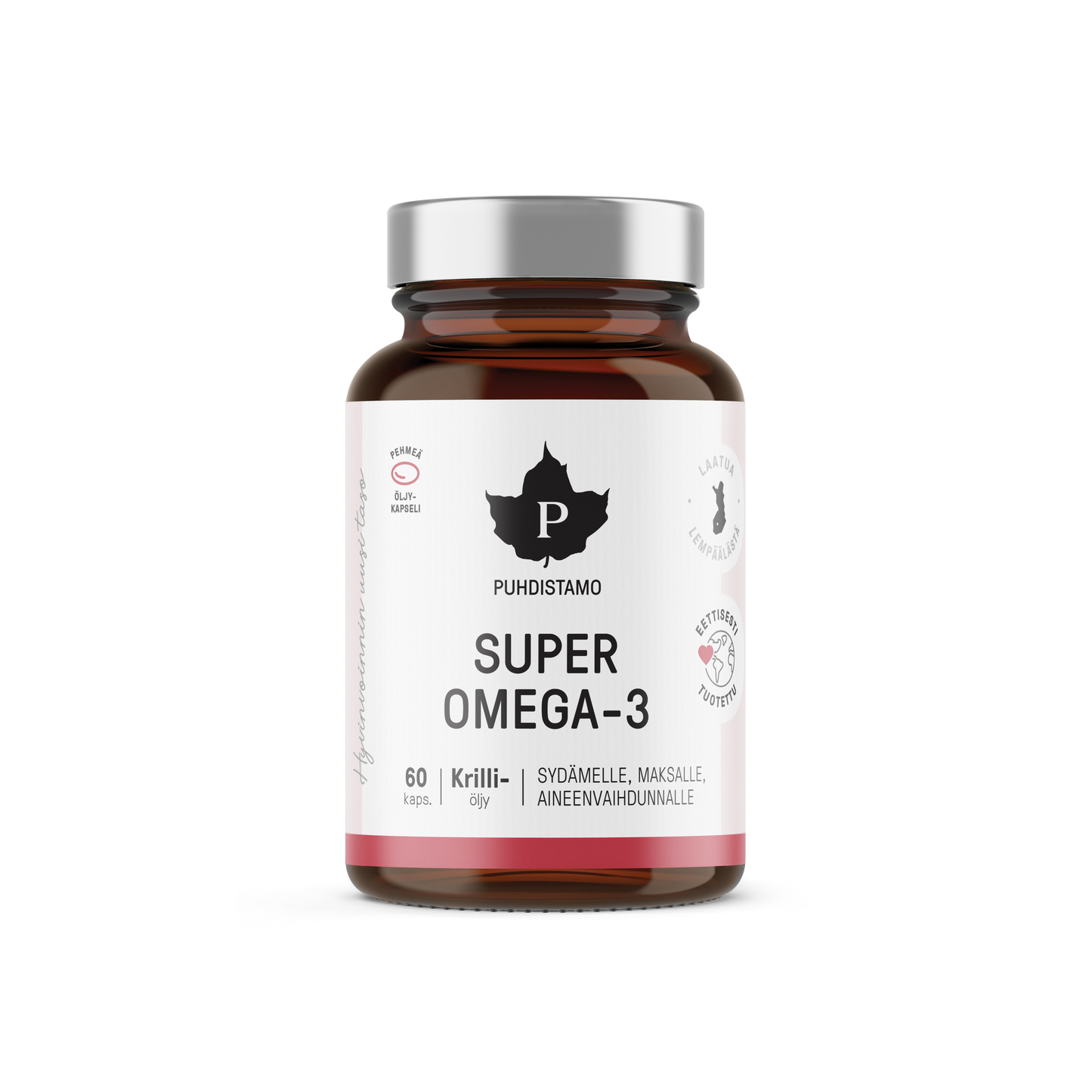 Puhdistamo Super Omega-3 60 kapselia - w2w terveys ja hyvinvointi