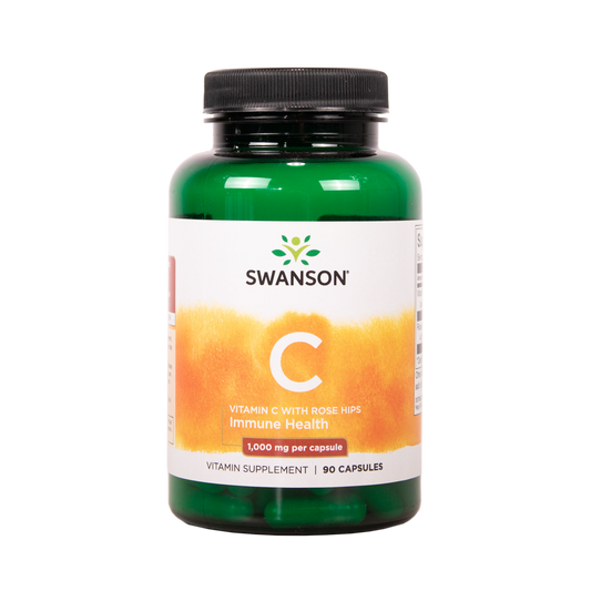 SWANSON C-vitamiini ruusunmarjalla 1000 mg 90 kapselia w2w terveys ja hyvinvointi verkkokauppa