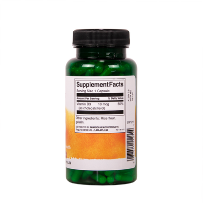 D-vitamiini 10 µg 250 kapselia