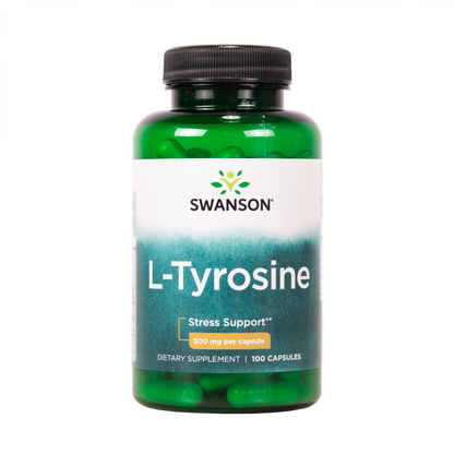 SWANSON L-Tyrosiini 500mg 100 kapselia w2w terveys ja hyvinvointi verkkokauppa