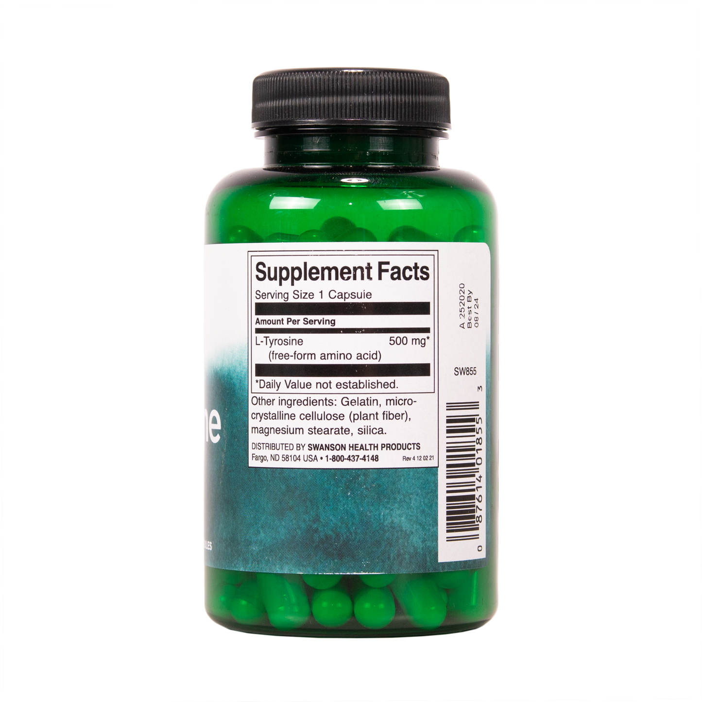 SWANSON L-Tyrosiini 500mg 100 kapselia w2w terveys ja hyvinvointi verkkokauppa