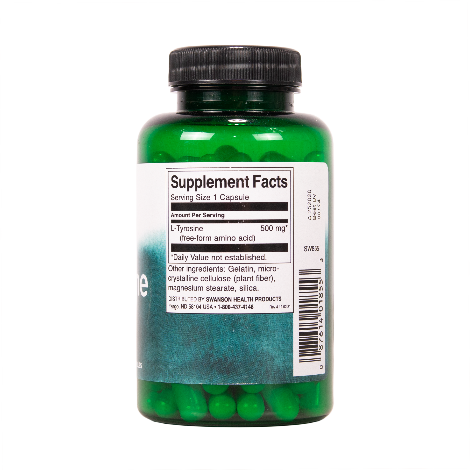 SWANSON L-Tyrosiini 500mg 100 kapselia w2w terveys ja hyvinvointi verkkokauppa