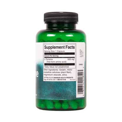 SWANSON L-Tyrosiini 500mg 100 kapselia w2w terveys ja hyvinvointi verkkokauppa