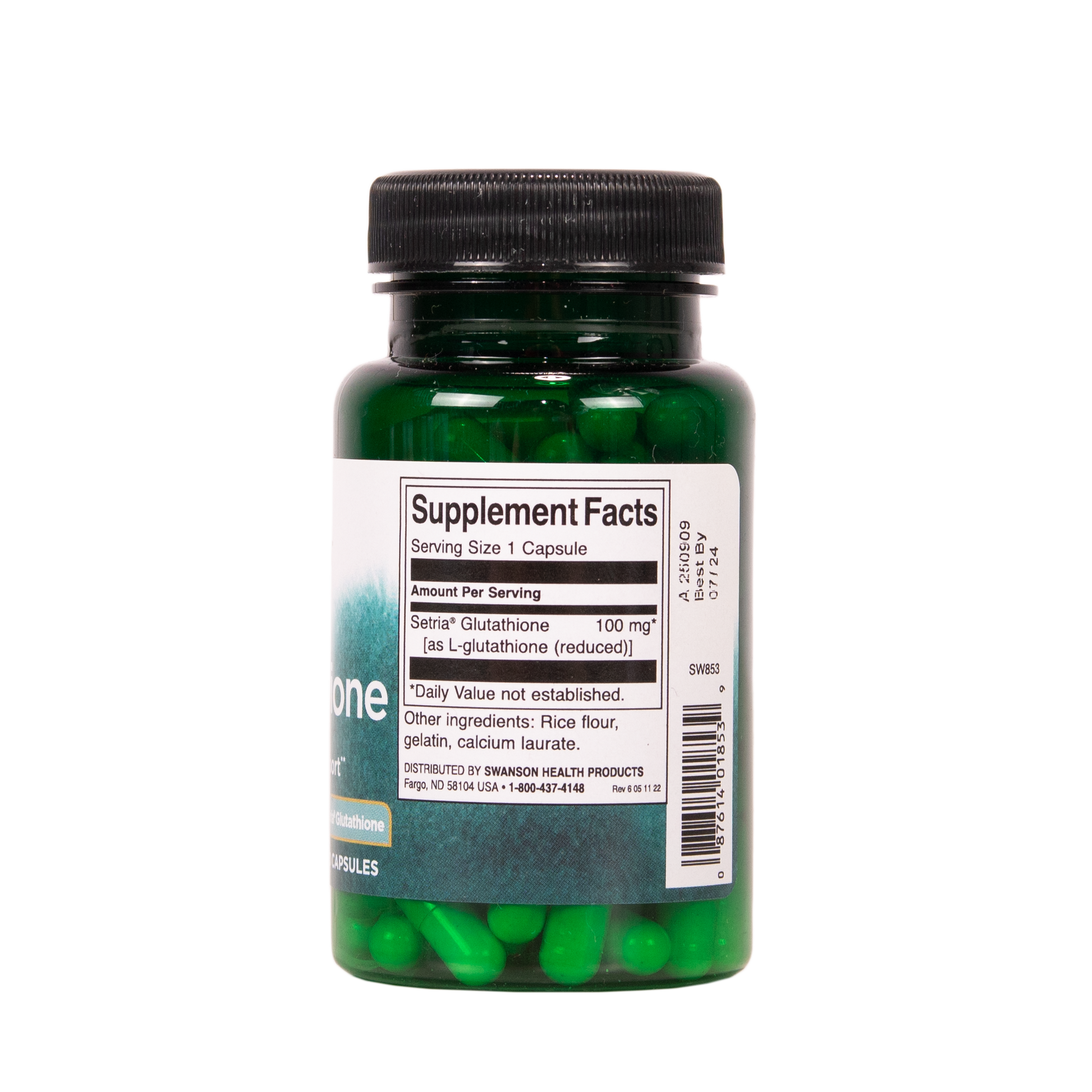 SWANSON L-glutationi 100 mg 100 kapselia w2w terveys ja hyvinvointi verkkokauppa