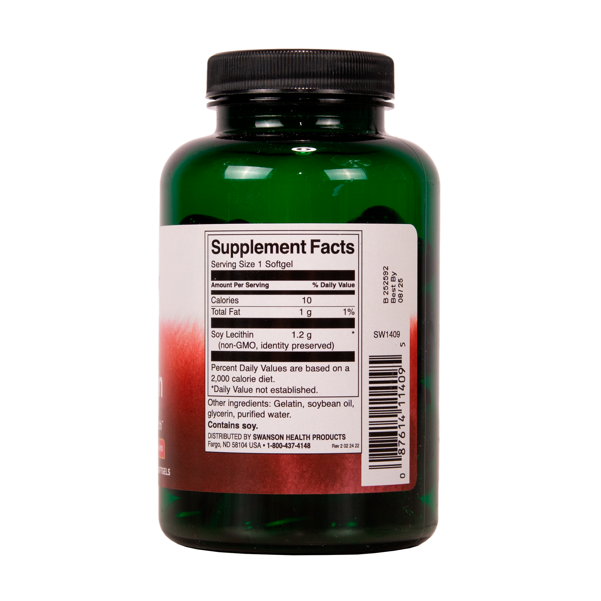 SWANSON Lesitiini 1200 mg 90 kapselia w2w terveys ja hyvinvointi verkkokauppa