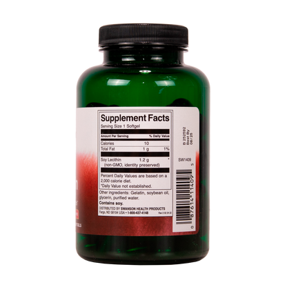 SWANSON Lesitiini 1200 mg 90 kapselia w2w terveys ja hyvinvointi verkkokauppa