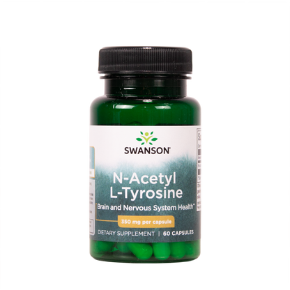 SWANSON N-asetyyli L-tyrosiini 350mg 60 kapselia w2w terveys ja hyvinvointi verkkokauppa