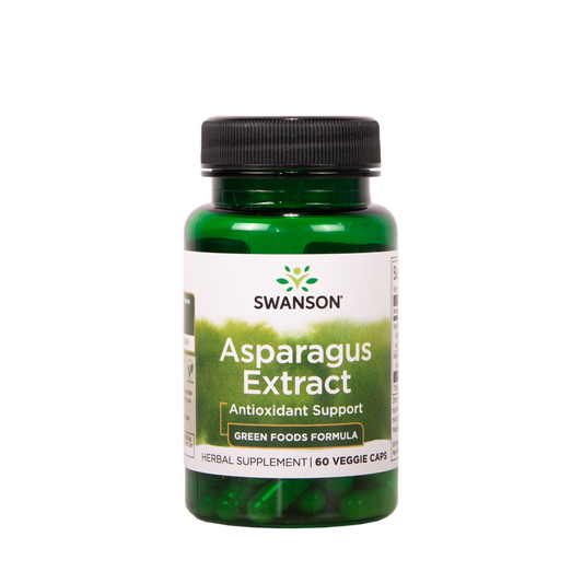 Swanson Asparagus Extract parsauute 60 kasviskapselia ravintolisä TerveysVoima verkkokaupasta