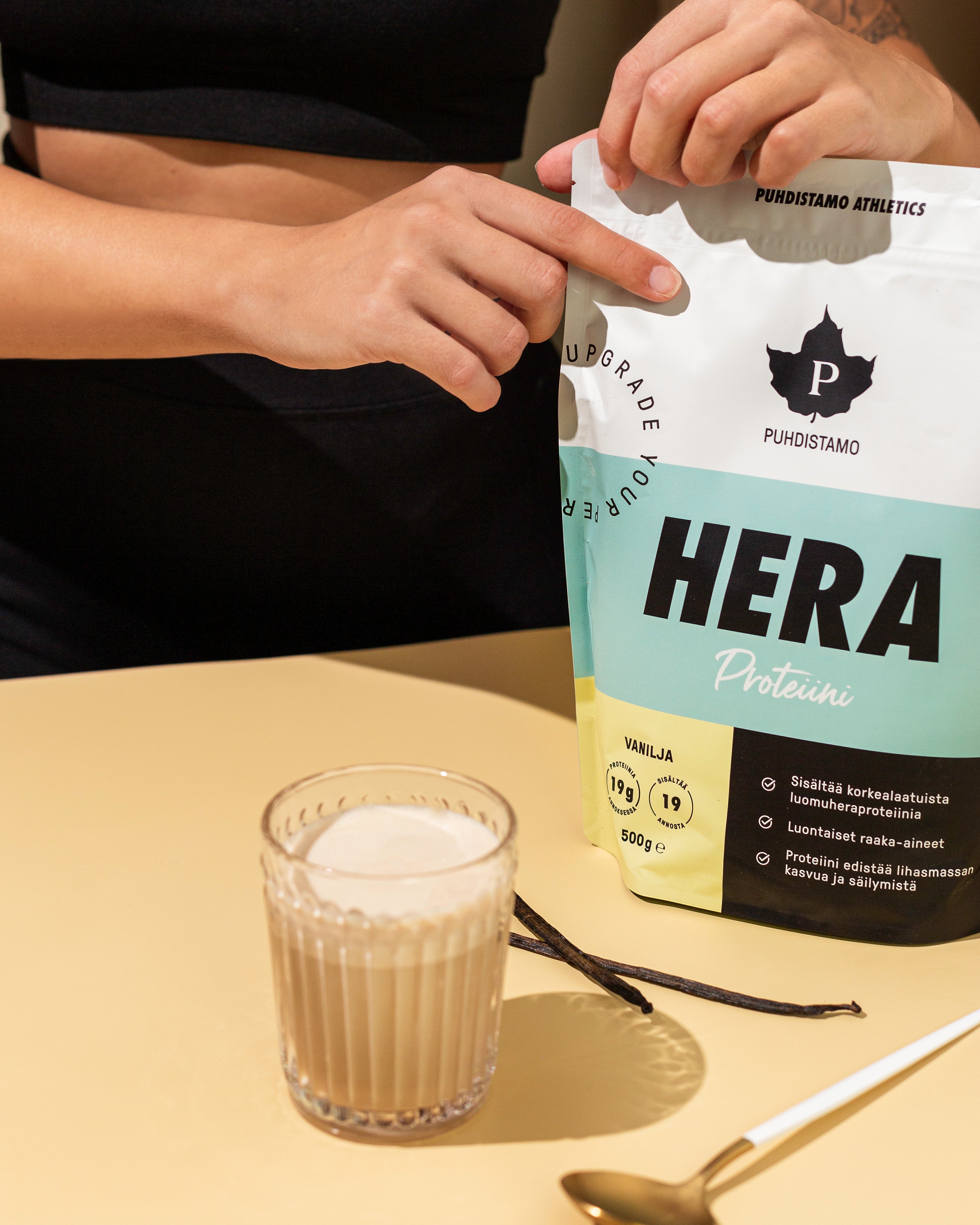 Puhdistamo Heraproteiini Vanilja 500 G TerveysVoima Puhdistamo Heraproteiini Vanilja 500 G TerveysVoima