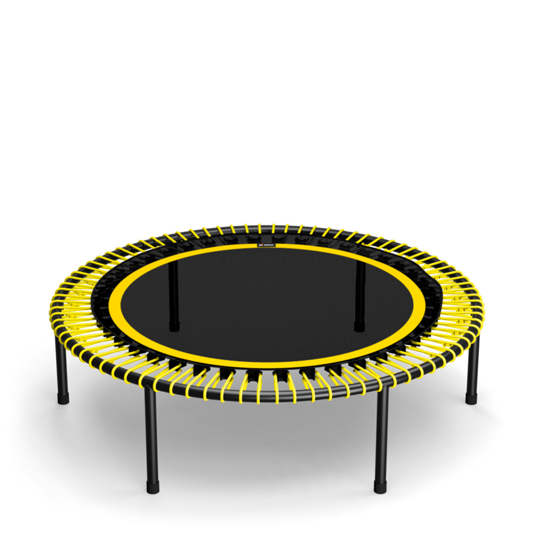 bellicon minitrampoliini Classic 125 cm keltainen alustamaton reuna keltainen kiinnitysjousi - TerveysVoima verkkokaupsta