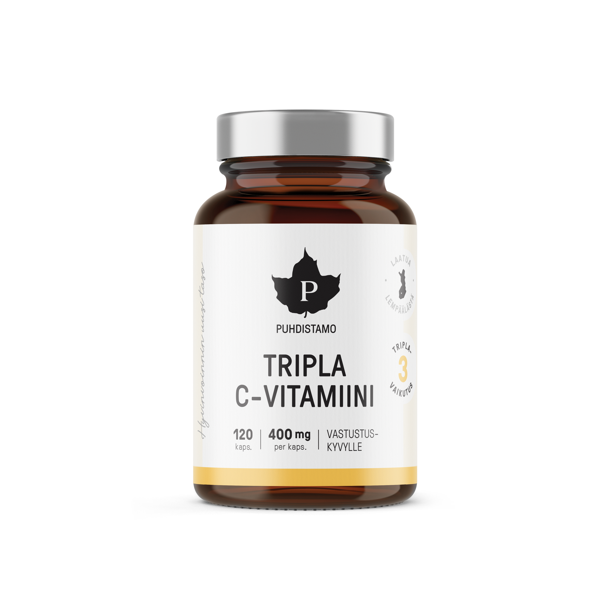 Puhdistamo Tripla C-vitamiini 120 kapselia - w2w hyvinvointi